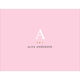 Initial Gold Indicator Folded Note Cards with Lined Envelopes Image 5 of 8